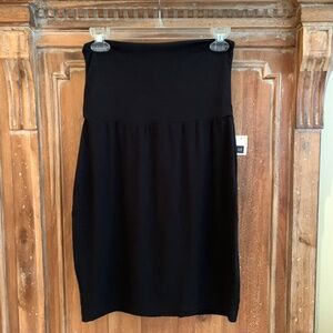 GAP NEW Foldover Black Stretch Skirt Size XS